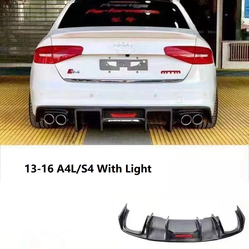 accesorios para autoReal Carbon Fiber Diffuser Lip For  A4L S4 Sedan 2013-2016