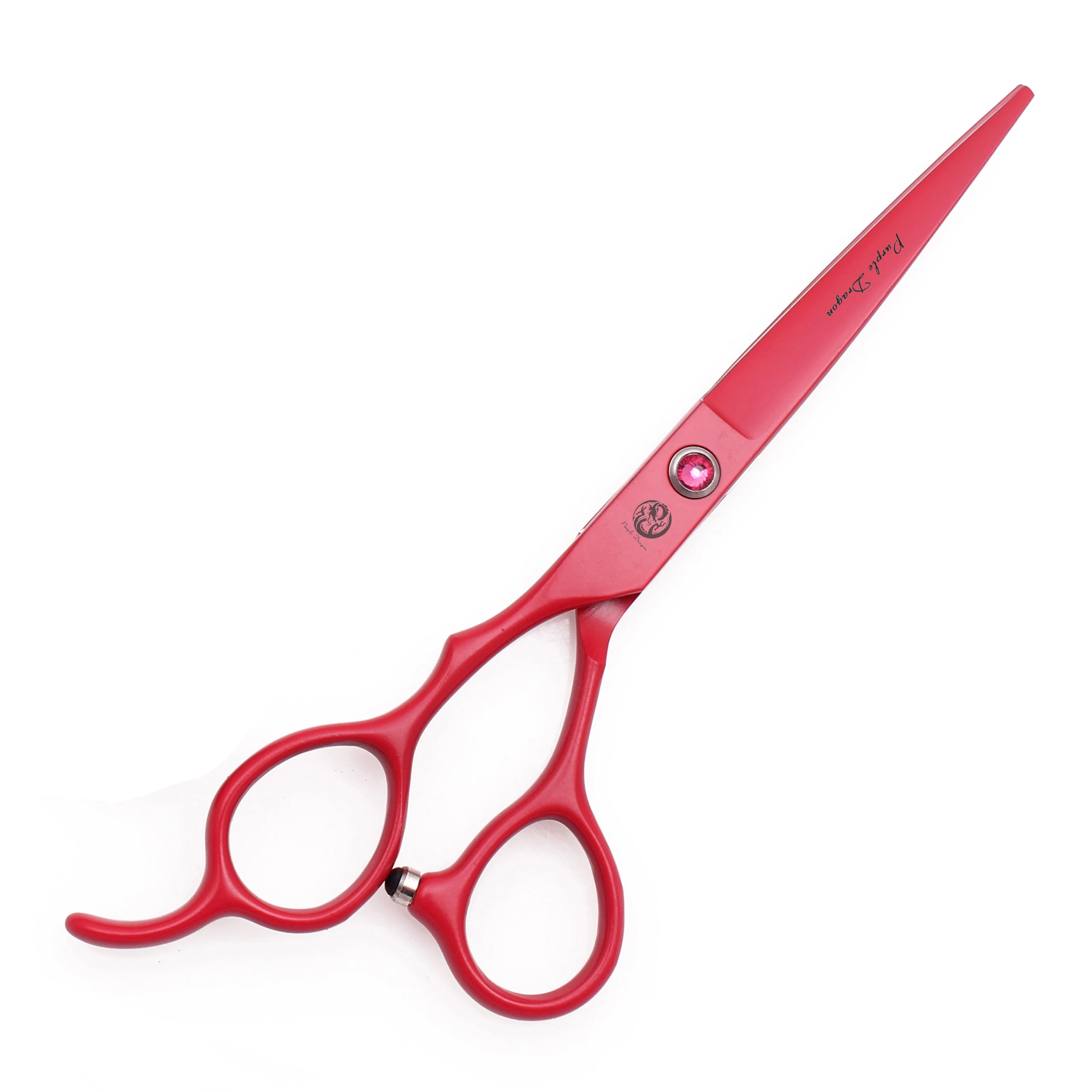Friseurschere für Linkshänder 5,5" 6" Edelstahl 1 Stück Haarschere Rot Haarschneideschere Friseursalon Ausdünnungsschere Z8001 – Detail 7