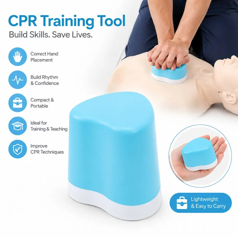 Portable CPR Training Model Compression Adjustable CPR Compression Model Click Feedback First Aid Teaching Model Medical Staff