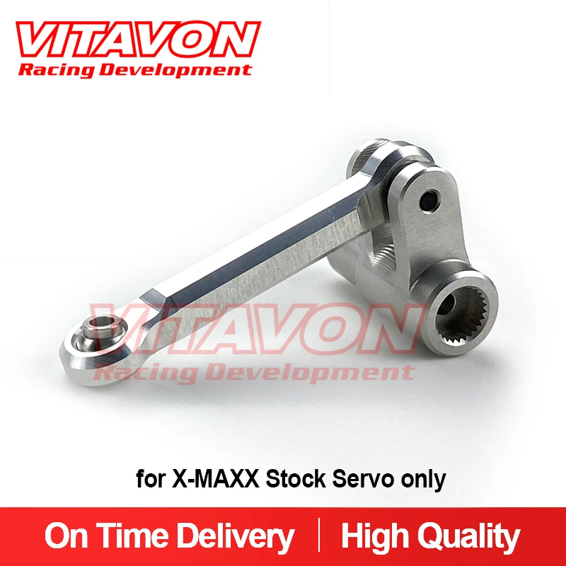 VITAVON CNC Alu7075 Servo Horn & Steering Link For X-MAXX Stock Servo 2085