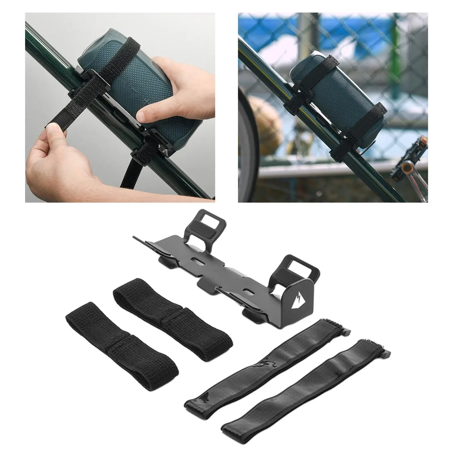 調整可能なマウンテンバイクスピーカーマウント、Bluetoothスピーカー用ウォーターボトルケージ