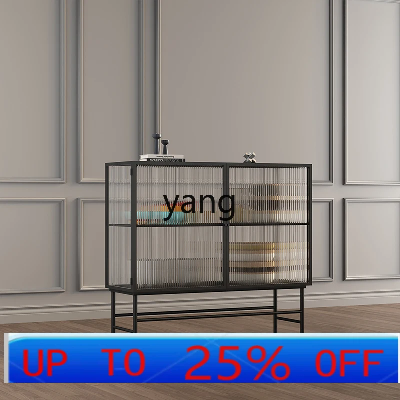 

LMMLiving Room Entrance Cabinet Simple Modern Changhong Glass Storage Cabinet