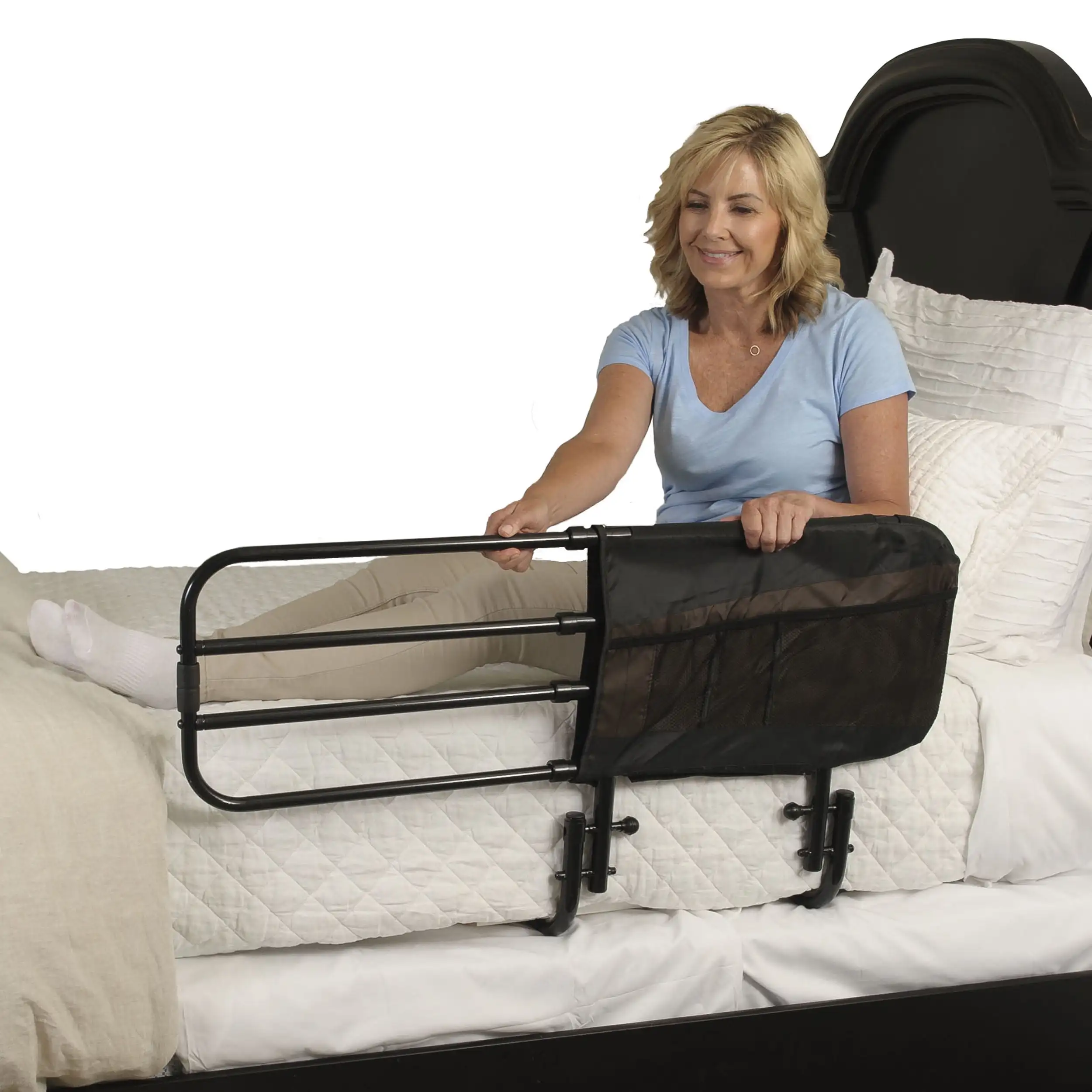 

Beds handle Adjust Bed Rail for Seniors,Adjustable Adult Bed Rail and Elderly Bed Assist Grab Bar,Simple,safe,sturdy,anti slip