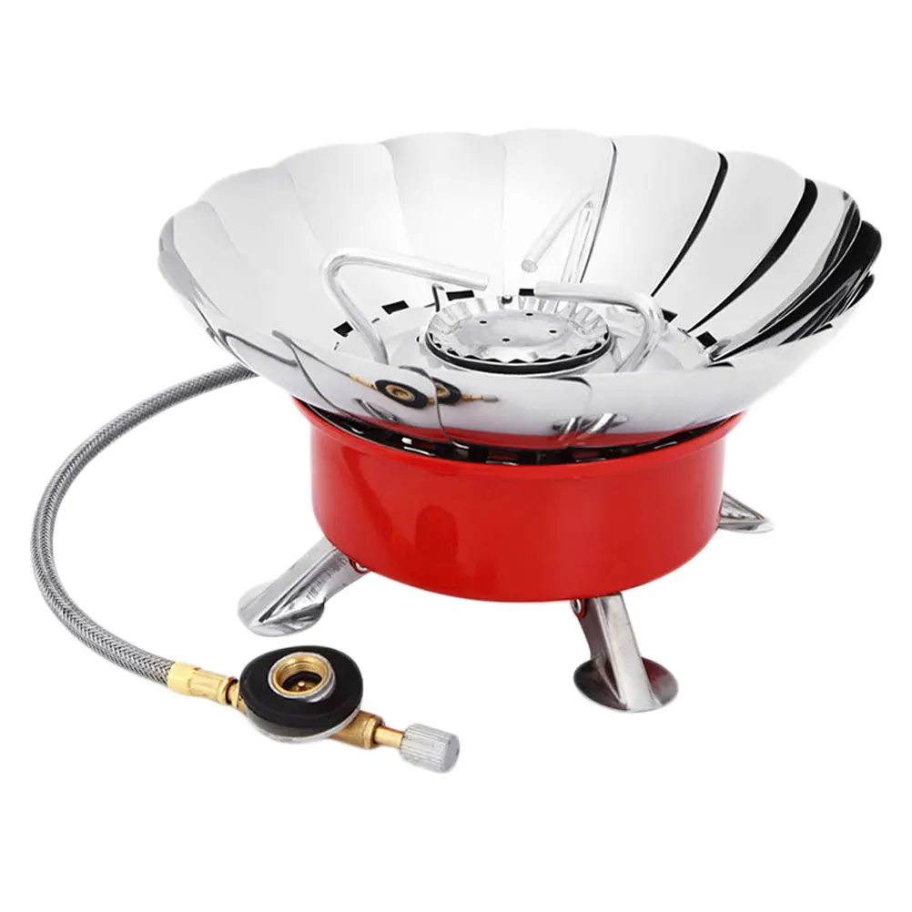 

Furnace End Mini Stove Powerful Light Weight Small Size Gas Camping Hiking Outdoor Heaters BBQ Foldable Storage