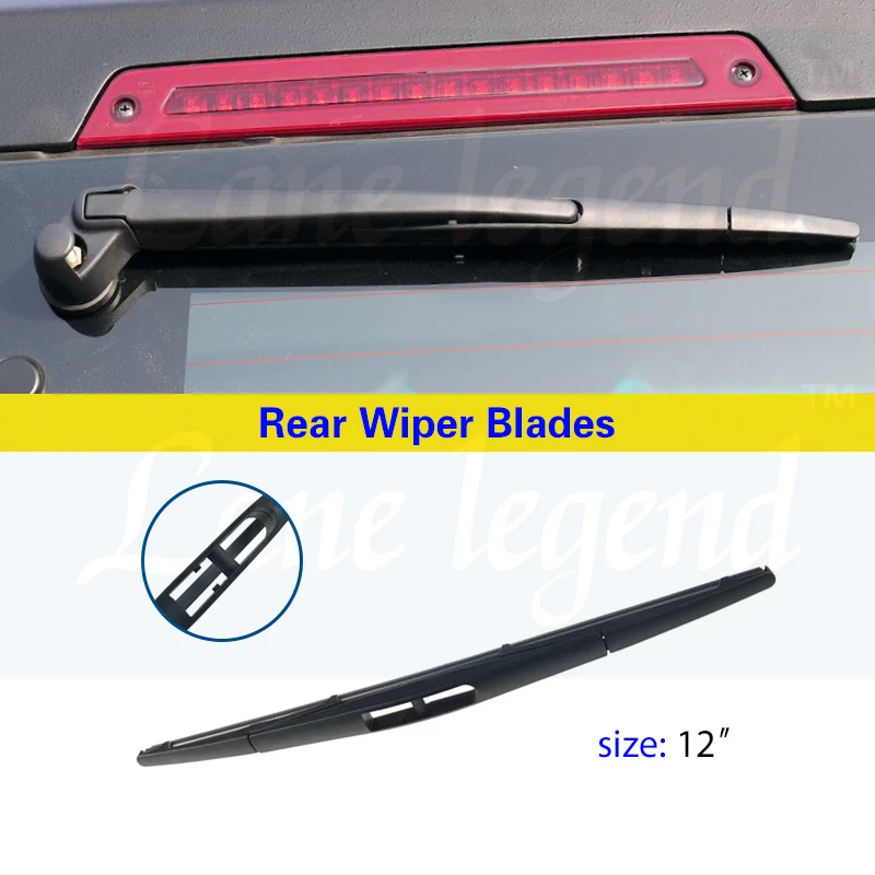 Pisau Wiper pembersih kaca depan belakang 12 ", Aksesori Mobil untuk BAIC BJ40 / BJ40 PLUS 2008 - 2017