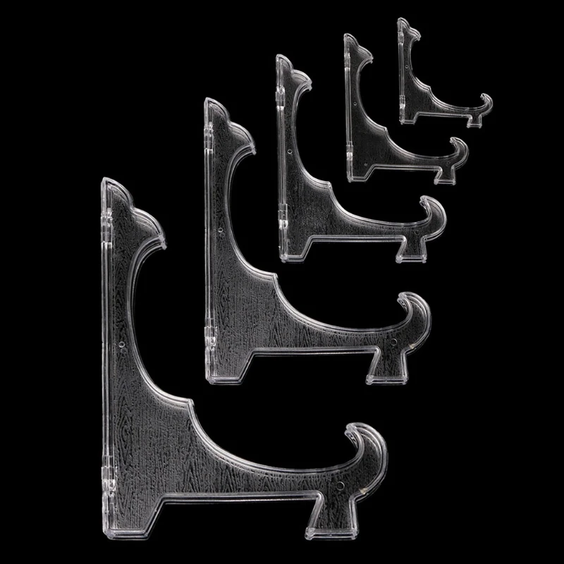 Plastic Display Stand Dish Rack Plate Bowl Picture Frame Photo Pedestal Holder Dropship