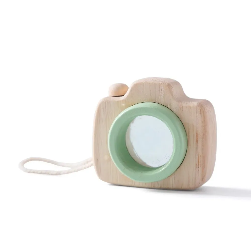 

Portable Wooden Prism Lens Colorful Bee Eye Effect Rainbow Wooden Mini Camera Camera Kaleidoscope Early Education