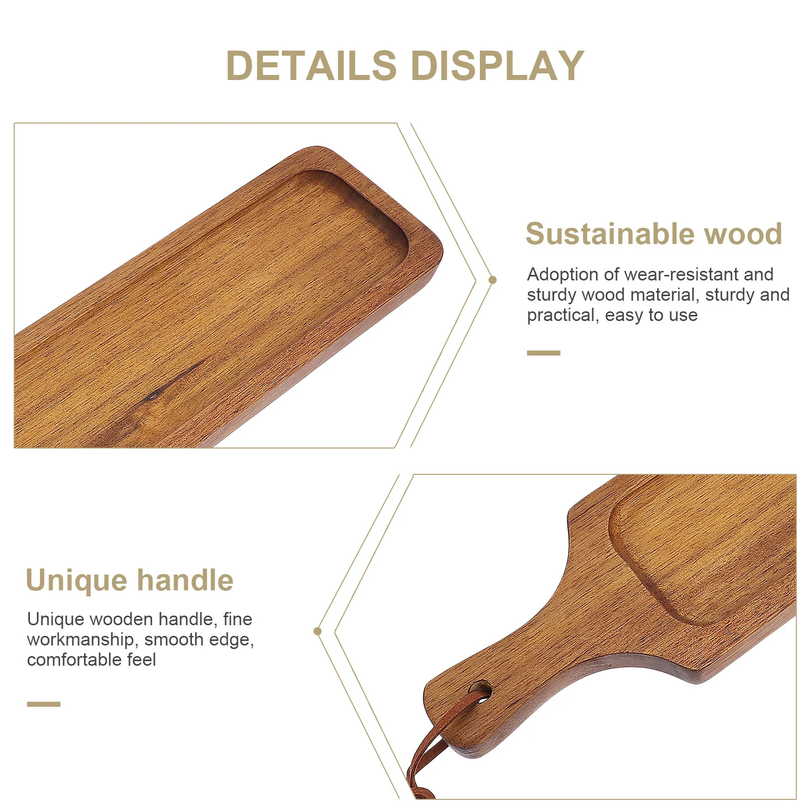 

Деревянный поднос для пиццы, натуральная прочная деревянная сервировочная тарелка, универсальный поднос для еды, блюдо для закусок, стейка, хлеба для ресторана, пекарни, дома