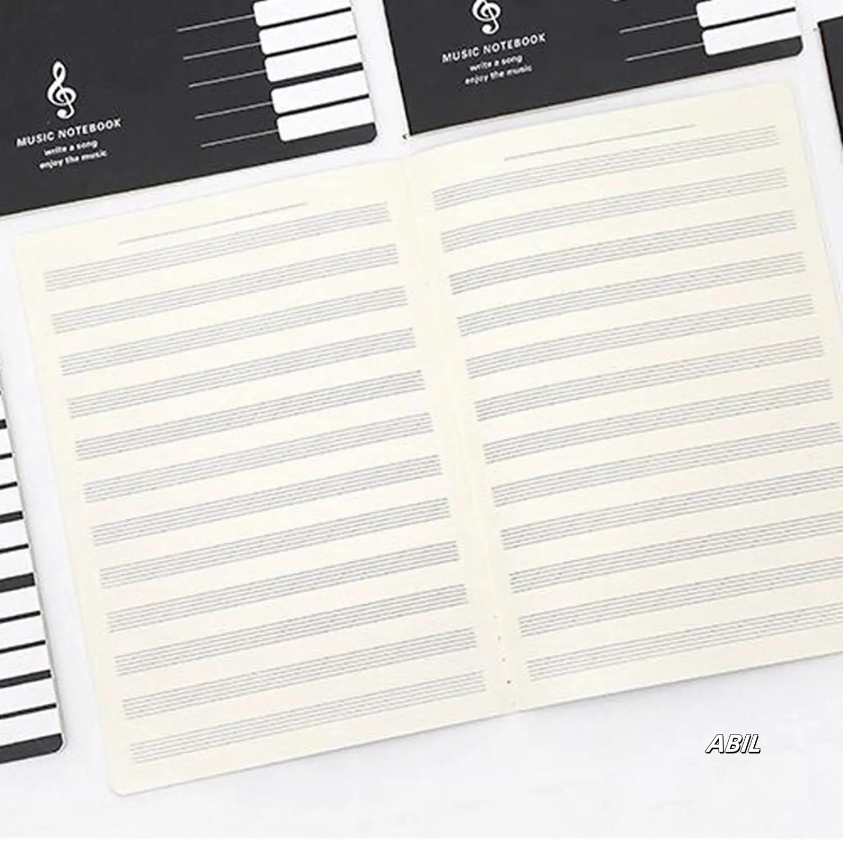 

3X Five Lines Music Notes Notebook Music Tab Staff Stave Notebook