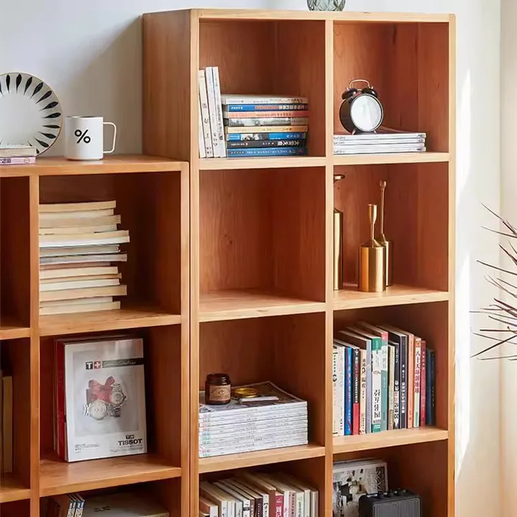 تخصيص رف الكتب الشمال عرض الرف الكرز غرفة المعيشة الطابق لعبة خزانة