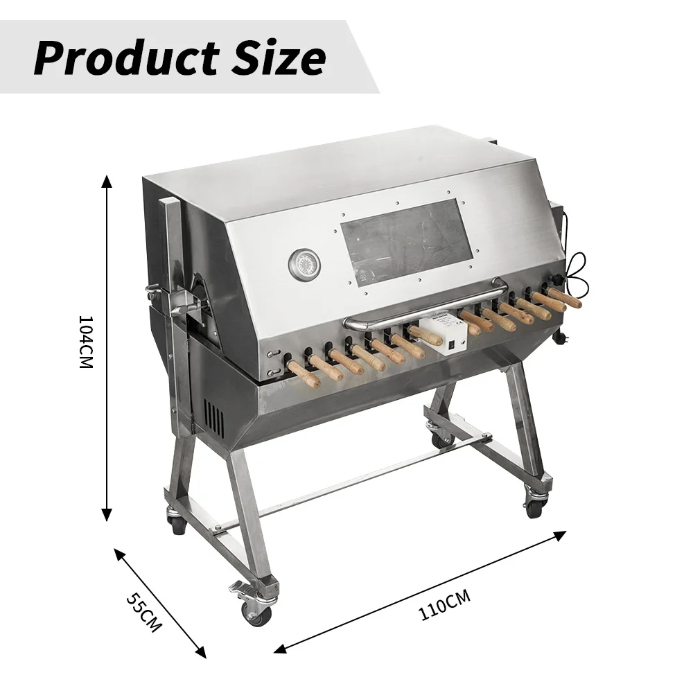 Stainless Steel Whole Lamb Roast Multi BBQ Spit Roasters Grill