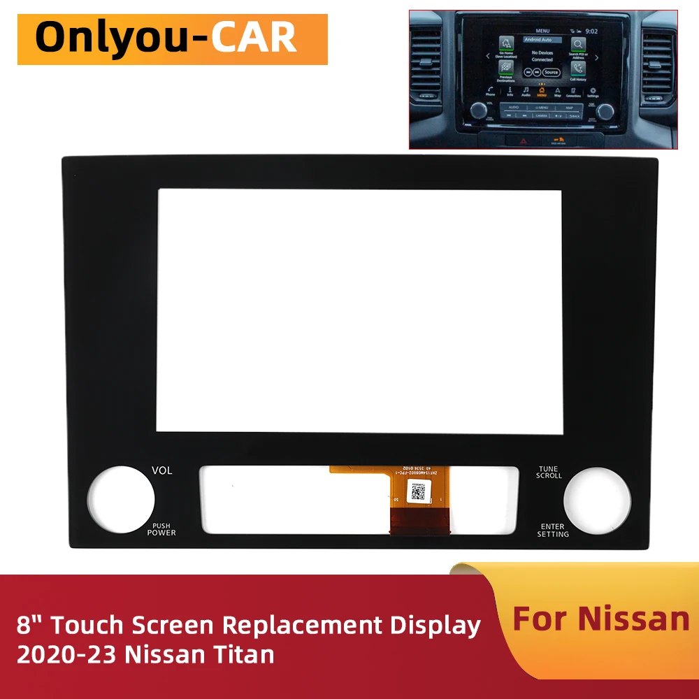 8-inch-touch-screen-replacement-for-nissan-frontier-2020-2024-titan-xd-radio-navigation-2591a9fy1e-2591a9bu0b