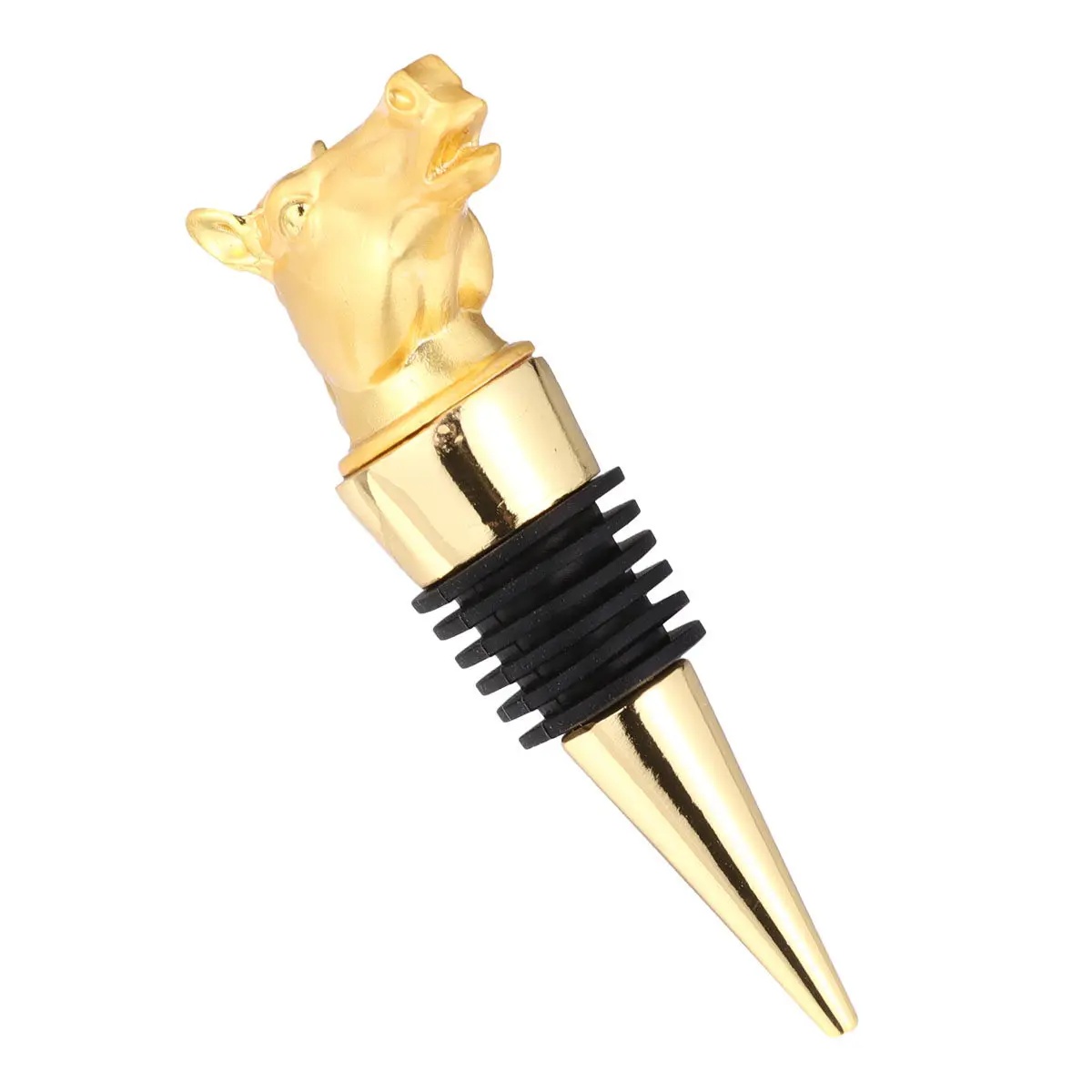 

1Pcs Horse-Shaped Alloy Wine Stopper Food-Grade Airtight Seal for Red Wine Beer Vinegar Bottles Party Bar Restaurant Decor
