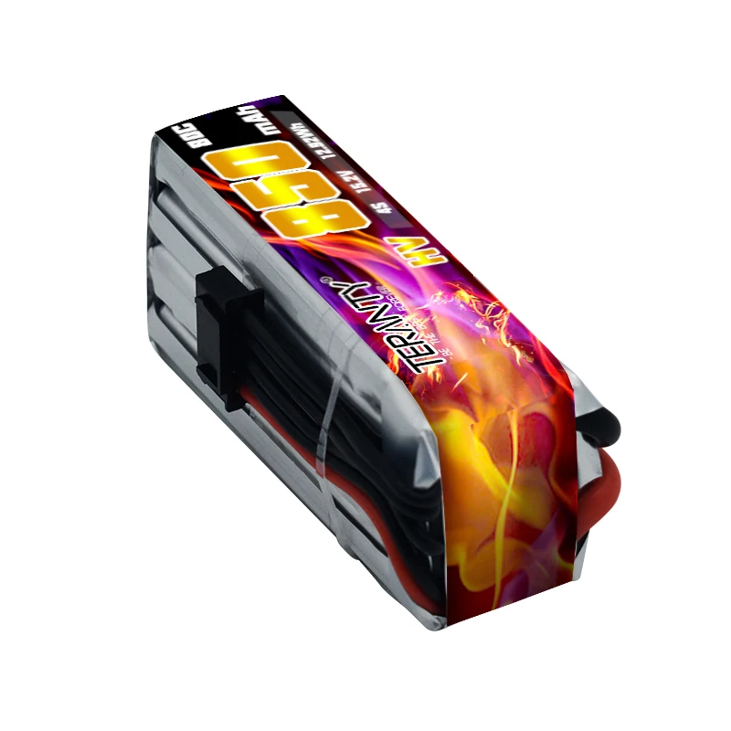 1-10PCS TERANTY 4S 850mAh 15.2V HV 80C/160C Lipo Battery With XT30 Plug For Beta85X Whoop Quadcopter FPV RC Racing Drone
