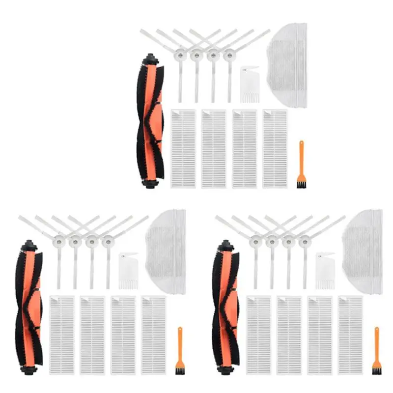 

BYBS-39Pcs For Mijia G1 Main Brush Side Brush Filter For Mijia G1 Robot Vacuum Cleaner Accessories