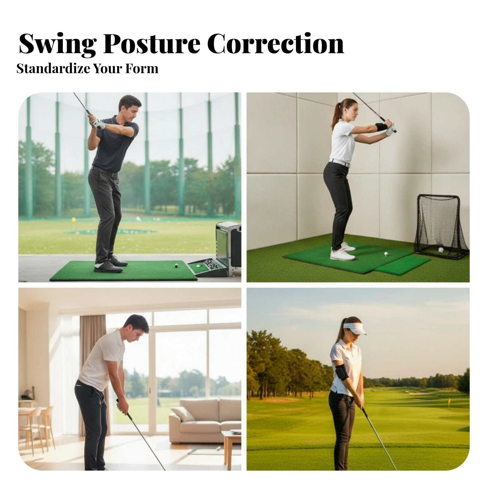 Sports Gear Neoprene-Like Thumb Opening Golf Wrist Training Brace Golf Swing Coach for Golfers