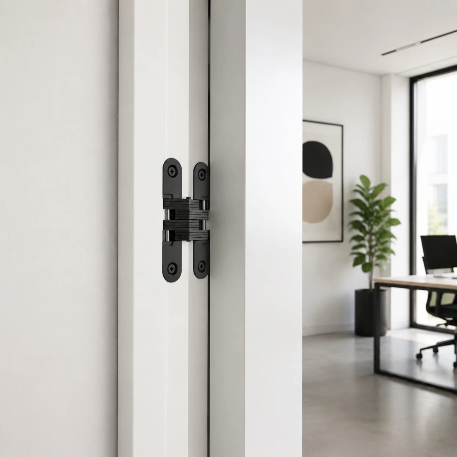 Hidden Cross Hinge Full Rotation Opening Hidden Door Hinge for Cabinet