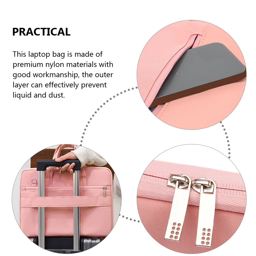 

Waterproof Women 13.3-14 Inch Nylon Travel Computer Bag With Zipper Lightweight Portable Sleeve Case For Business School Teacher