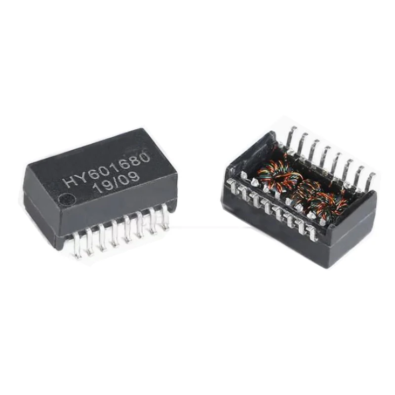 10PCS/lote Network transformer HY601680  NEW  100Base-T Single-port network transformer module  16Pins