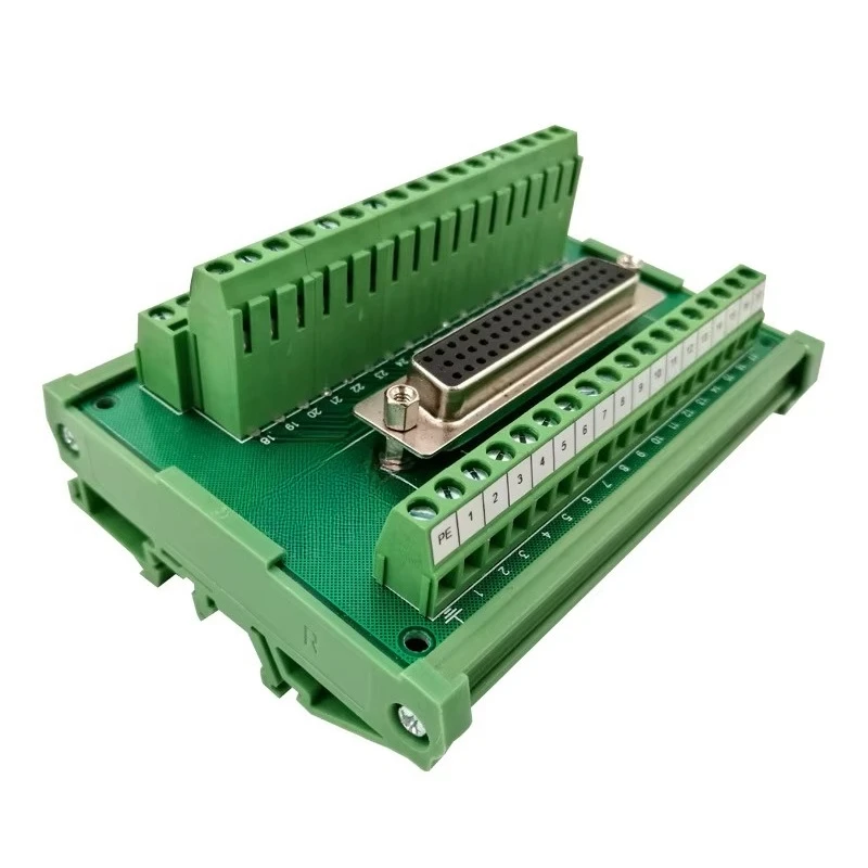 50 Channel Screw Type D-Sub Female Terminal Module Hole Connector 24VDC