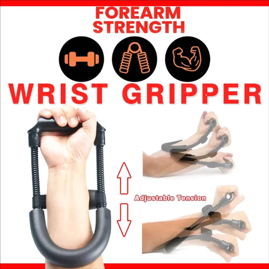 

Adjustable forearm grip strength trainer A compact fitness equipment for exercising forearm and hand muscles in various settings