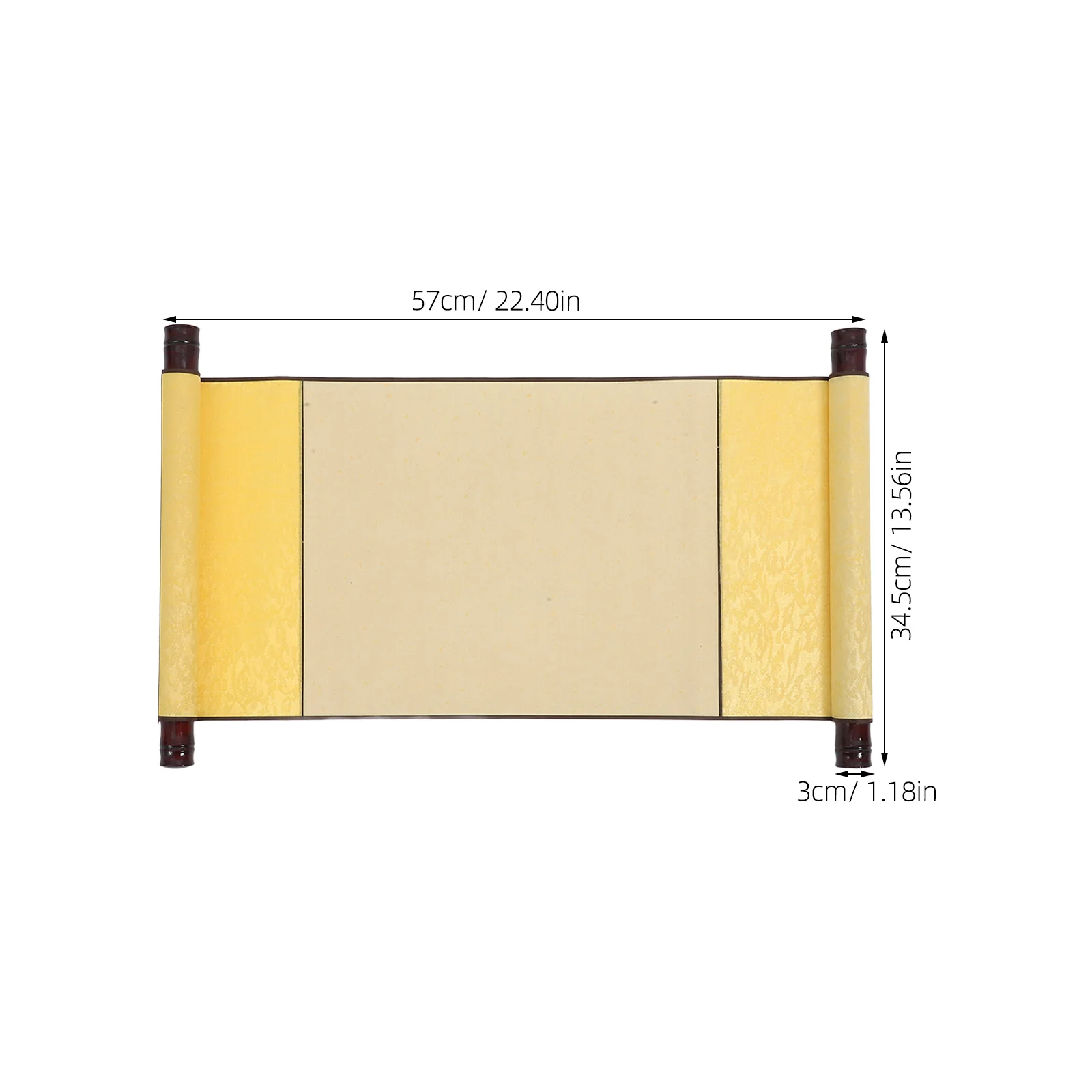 1 مجموعة الخط الصيني ورقة التمرير فارغة للرسم الكتابة ممارسة خمر الفن الجدار الديكور متعددة الوظائف DIY بها بنفسك معلقة