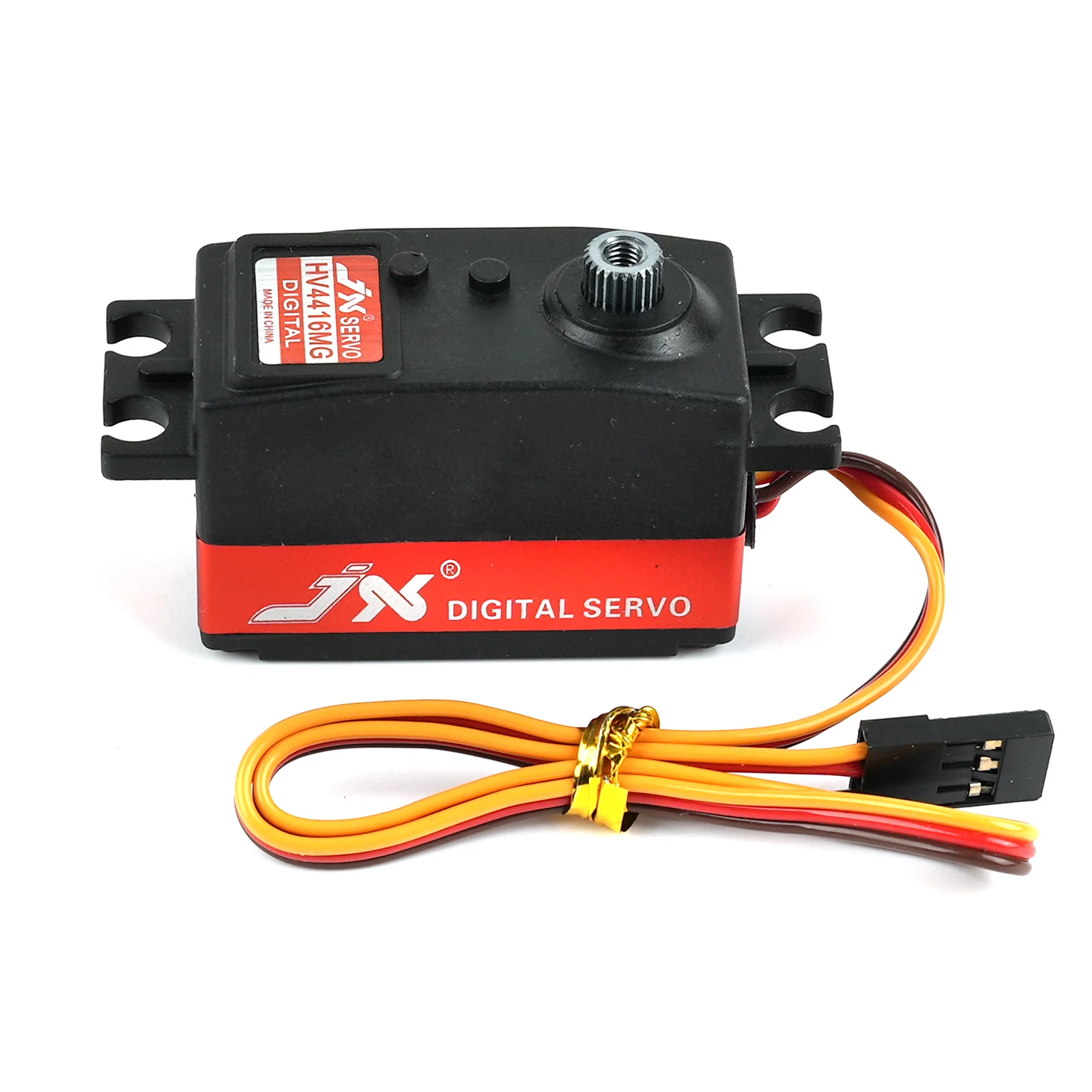 JX PDI-HV4416MG 16kg de baixo perfil digital RC servo metal engrenagem 180 °   Corpo curto para servos de motor com núcleo de ferro de alto torque para robô de carro RC