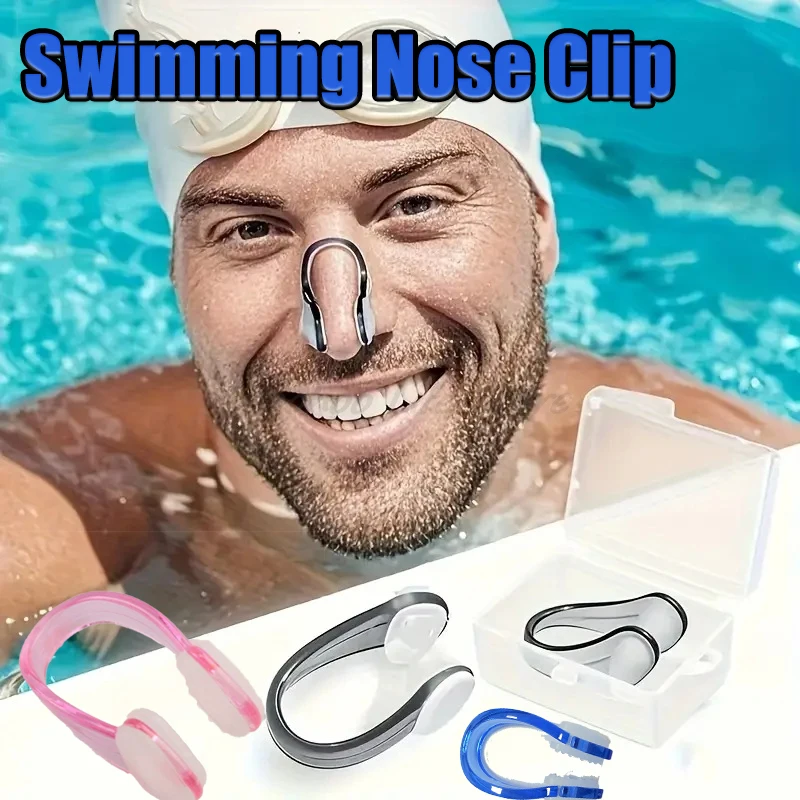 2-4pc Swimming Nose Clip Anti Slip Soft Silicone Nose Clip Unisex Nose Protector Adult Children Water Sports Pool Accessories