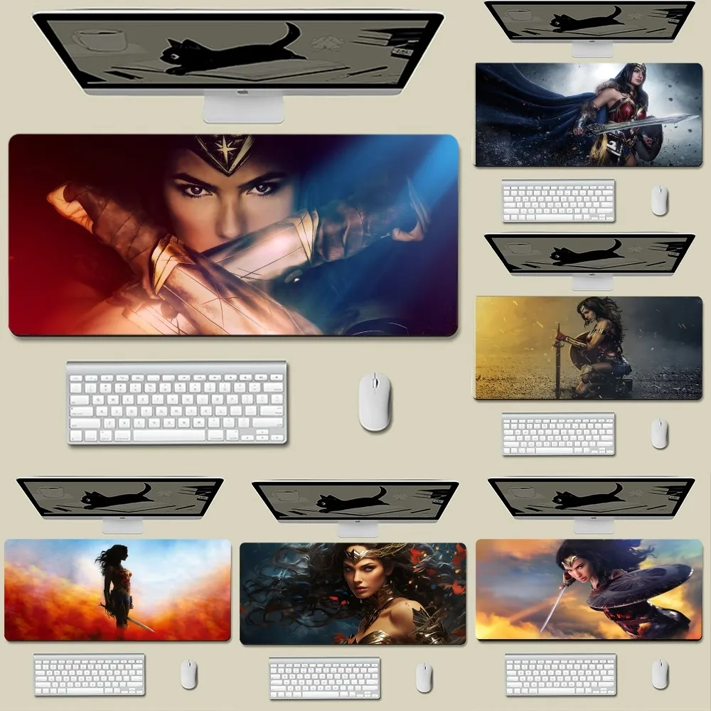 

W-Wonder Woman Mousepad New Arrivals Large Gaming Mousepad L XL XXL Gamer Mouse Pad Size For Keyboards Mat