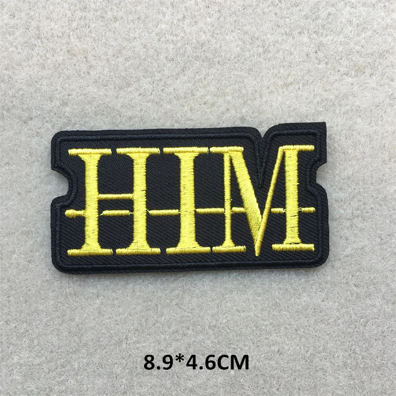 Patch Band Rock untuk Pakaian Musik Patch Punk Logam Applique Besi Pada Lencana Pakaian Stiker DIY Garis-garis Sulam Jahit