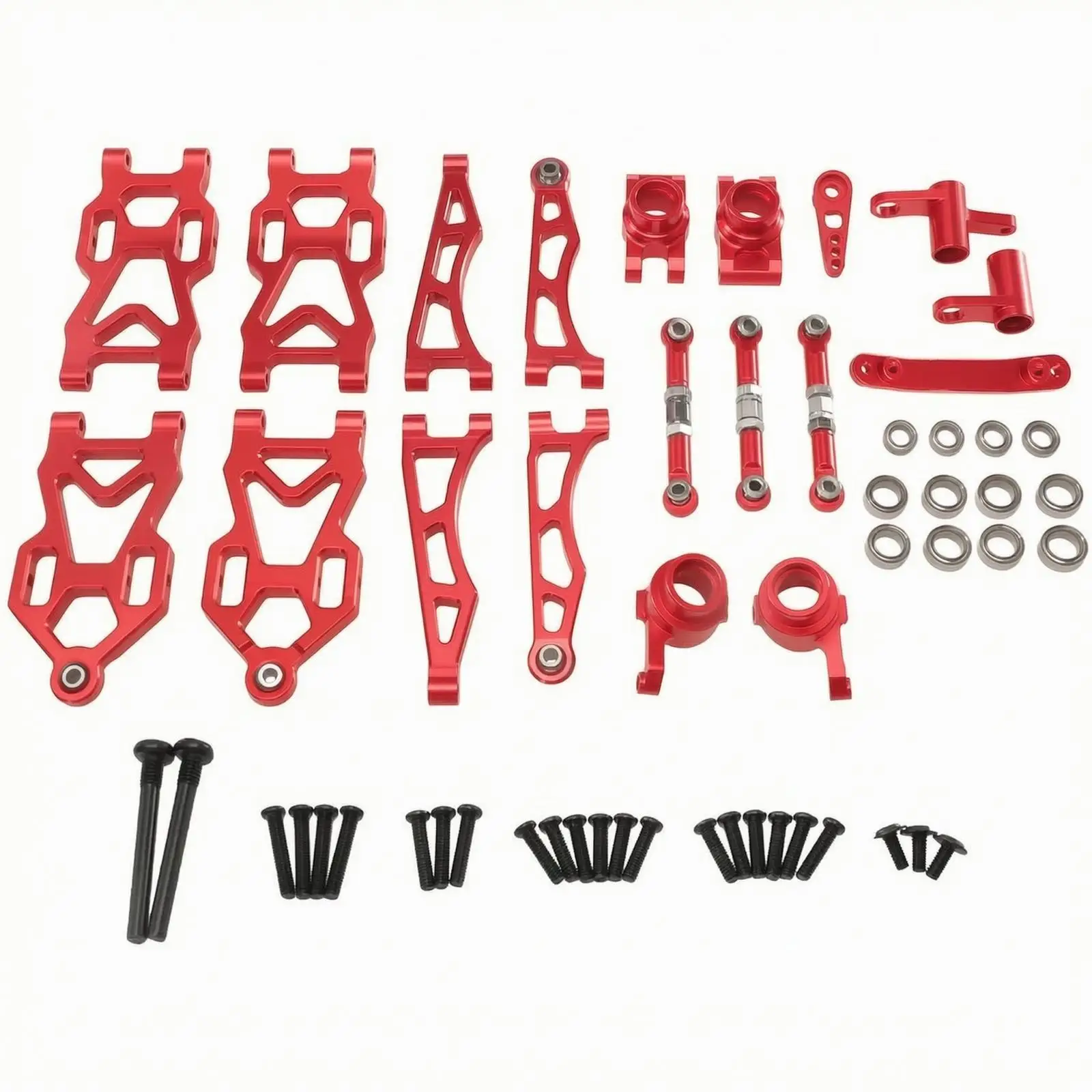 RC Car Parts Upgrade Kit Front Rear Shock Linkage Steering Spindle Hub for Q Generation