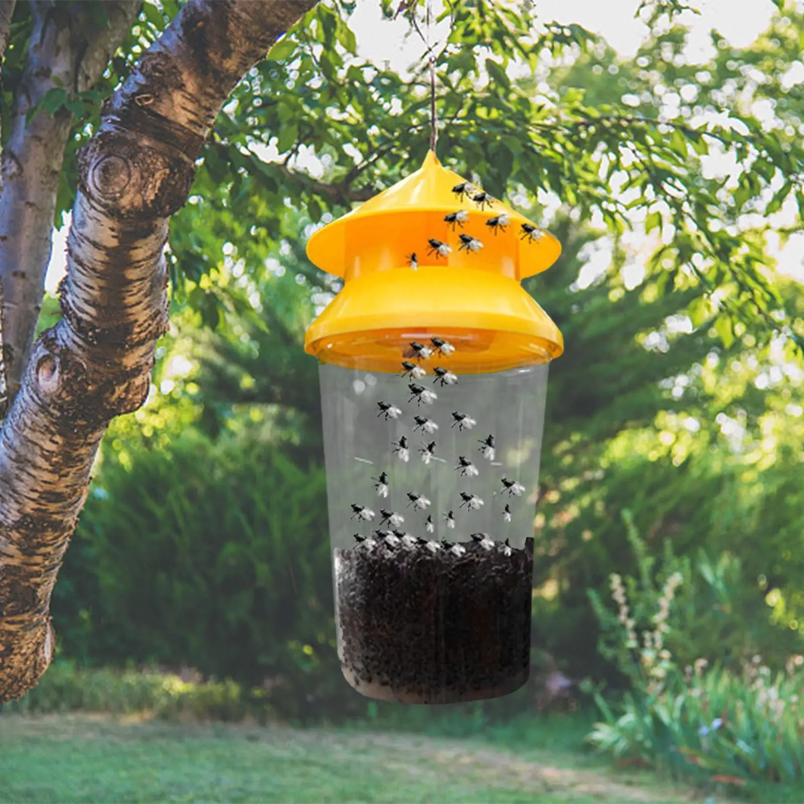 Fly Wasp Insect Traps Garden Hanging Rope Bottles Reusable Asian Hornet Catcher Drosophila Attractant Pest Control Orchard Tools