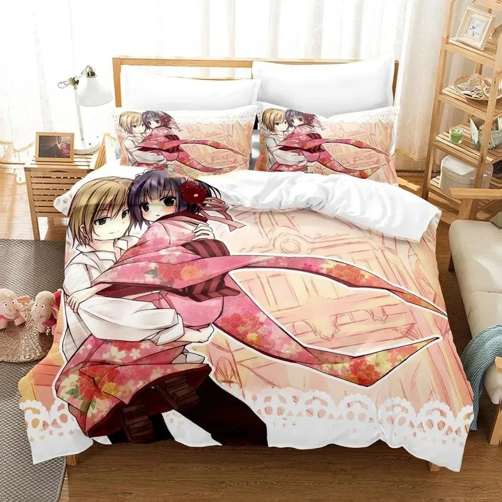 3D Anime Croisée In A Foreign Labyrinth Bedding Set Single Twin Full Queen King Size Bed Set Adult Kid Bedroom Duvet cover Sets