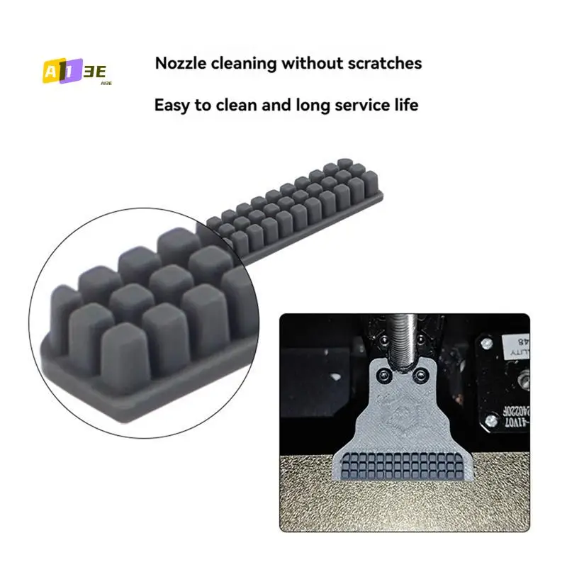 

A13E-3D часть принтера, щетка для насадки с набором деталей для печати для Creality K1 MAX, силиконовая щетка для очистки насадок, комплект протирания