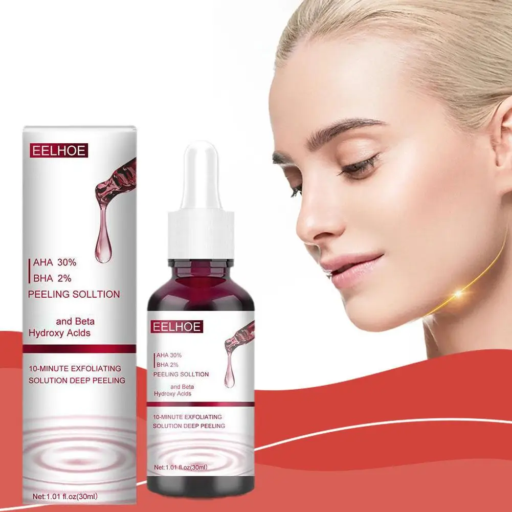 Aha 30% + Bha 2% сыворотка с салициловой кислотой сужает поры отбеливающая кислота Фруктовый Уход за кожей отшелушивающая эссенция против акне H1h5