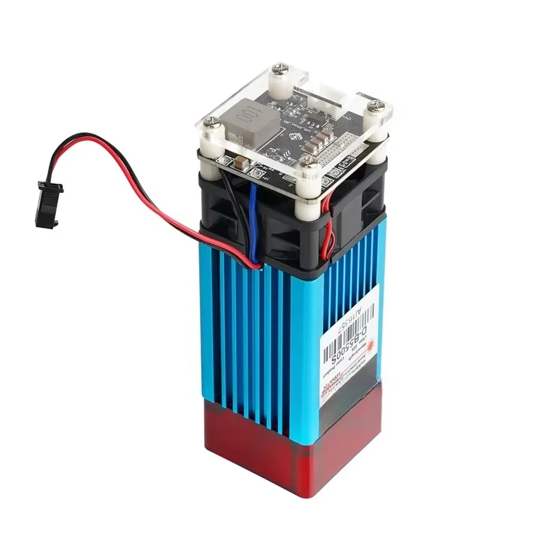 High Output 5.5W LD+FA.C Mini La.ser Diode Module 450nm La.st Red E ngra.ving Cutting Ma.chine New Conditi on