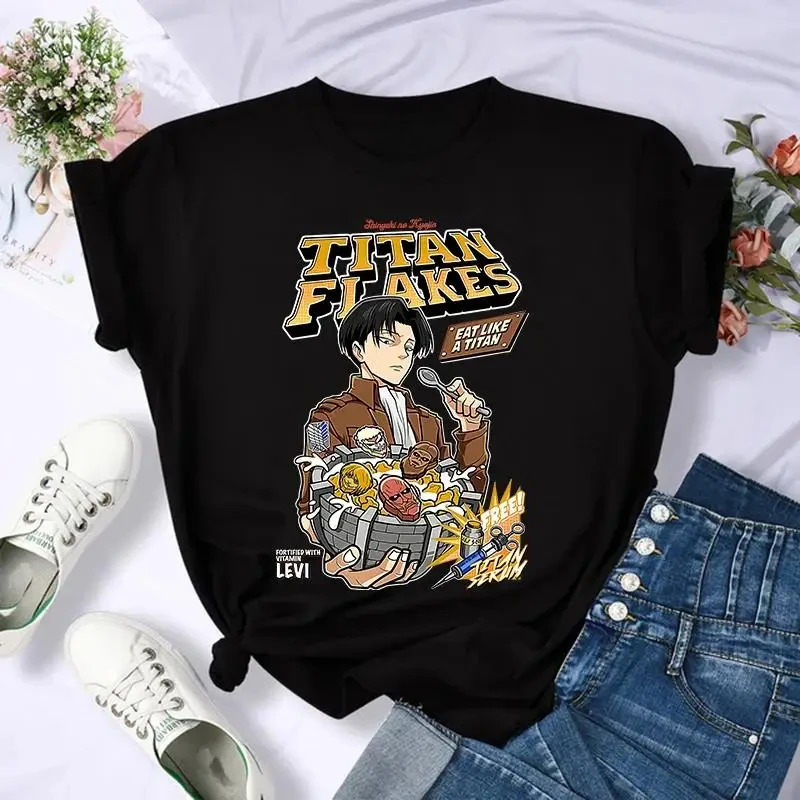 New fashion heavyweight Japanese Anime Attack on Titan Graphic Print Shirt Men Casual Fashion Short Sleeve Plus Size T Shirt men