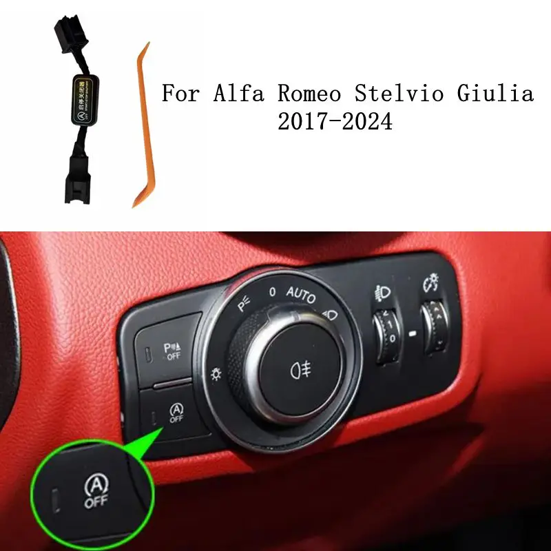 Car Automatic Stop Start Engine System Off Device Control Sensor Plug Cable Memory Mode For Alfa Romeo Stelvio Giulia 2017-2024