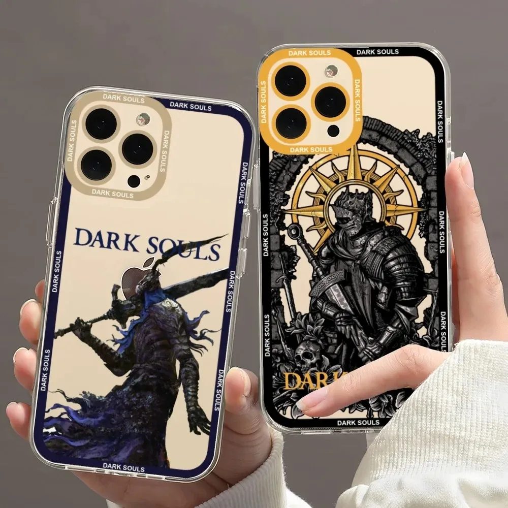 Dark Souls Game Phone Case For Samsung Galaxy S10 S20 S21 S22 S23 S24 FE Plus Ultra Note 20 Transparent Back Cover