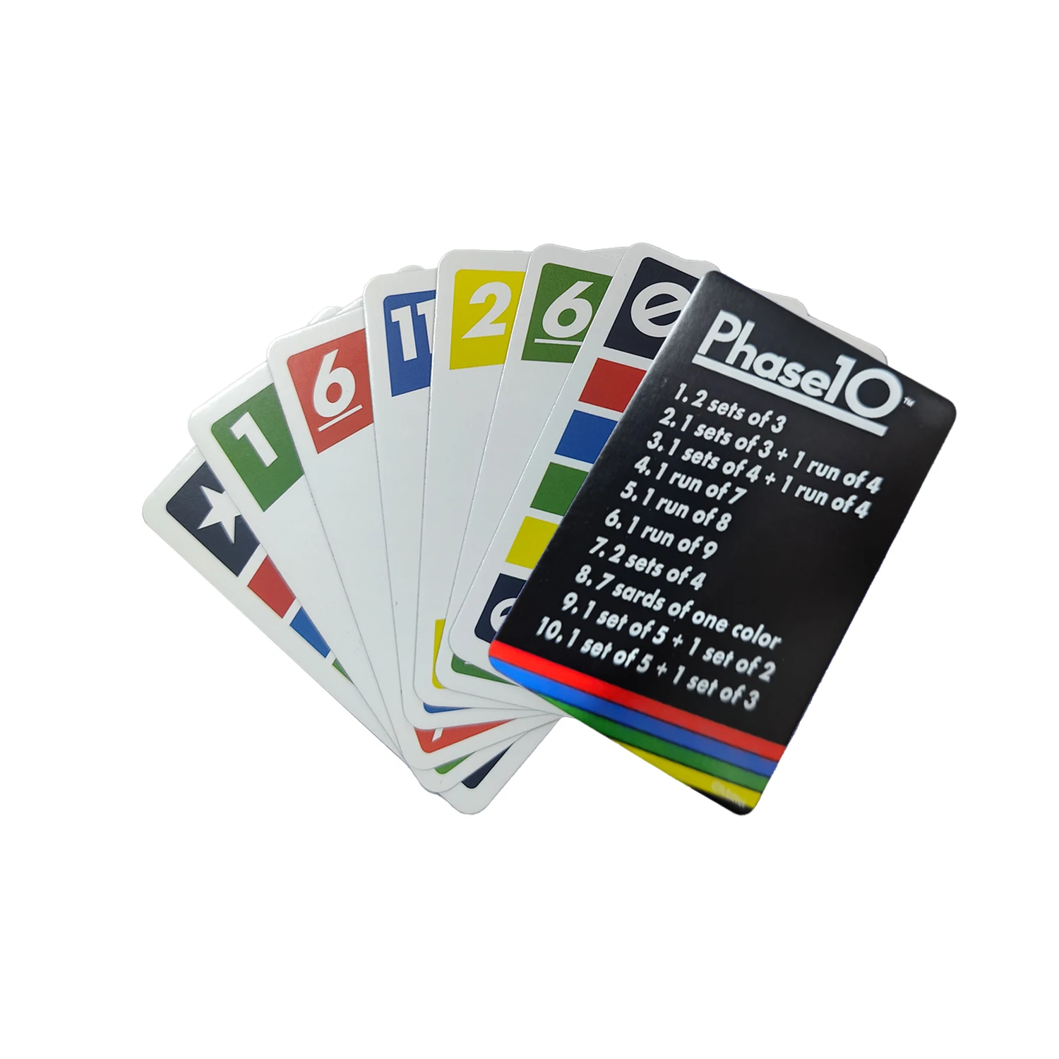 Juegos de cartas UNO, cartas de fase 10 para niños, juego de mesa de cartas tipo rummy familiar, tarjeta Uno divertida para regalo de Navidad, envío directo