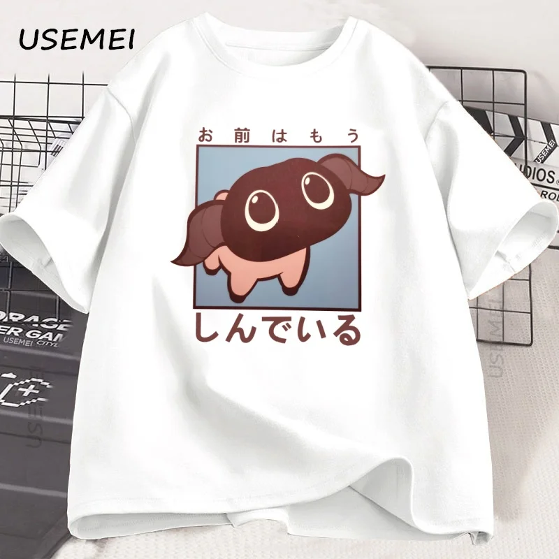

Funny Japanese Style Pig T Shirt Casual Cotton Short Sleeve T-shirt Y2k Clothes O-neck Tshirts Loose Streetwear Mens Clothes