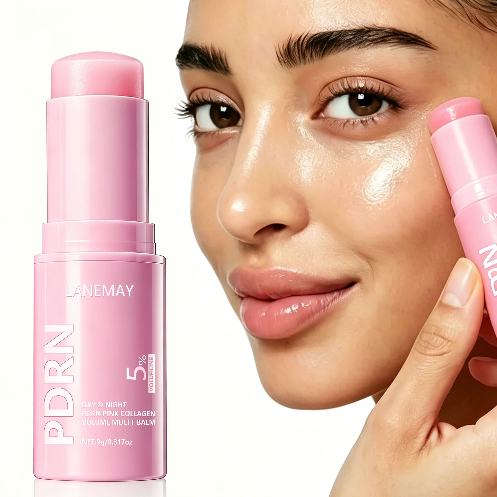 This 5% Volufiline-infused Balm Targets Fine Lines with 3.3% Forehead, 6.2% Frown, and 10.7% Lip Line Reduction.