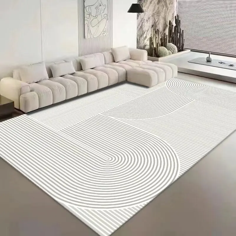 

Modern Stripe Living Room Decoration Carpets Minimalism Light Luxury Rugs Sofa Coffee Table Beside Rug Home Decor Non-slip Mats