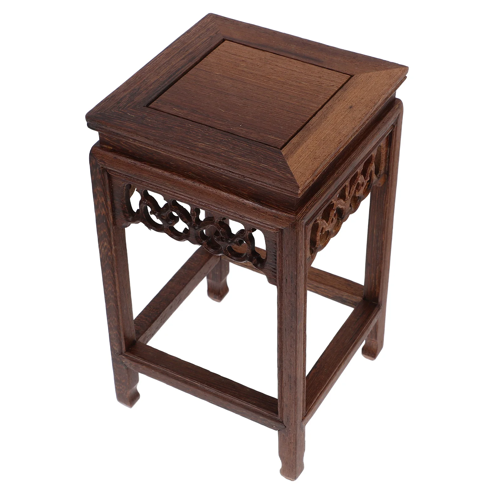 

1pc Wooden Plant Stand Flower Pot Holder Display Shelf For Living Room Balcony Decor Small Stool Wood Base Potted Plant