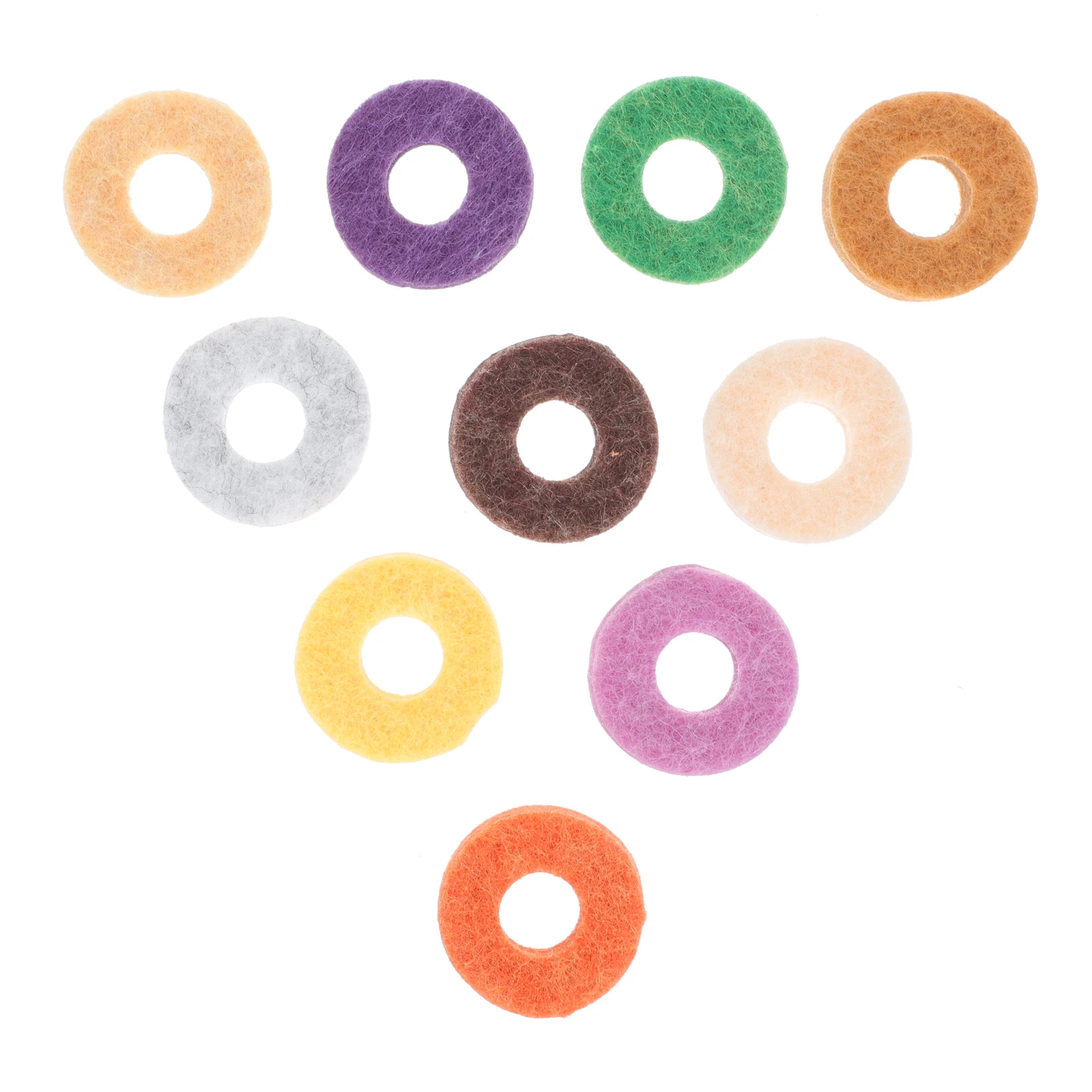 

20Pcs Colorful Cymbal Felt Pads Drum Kit Accessories Strong Protective Unique Design Exquisite Craftsmanship
