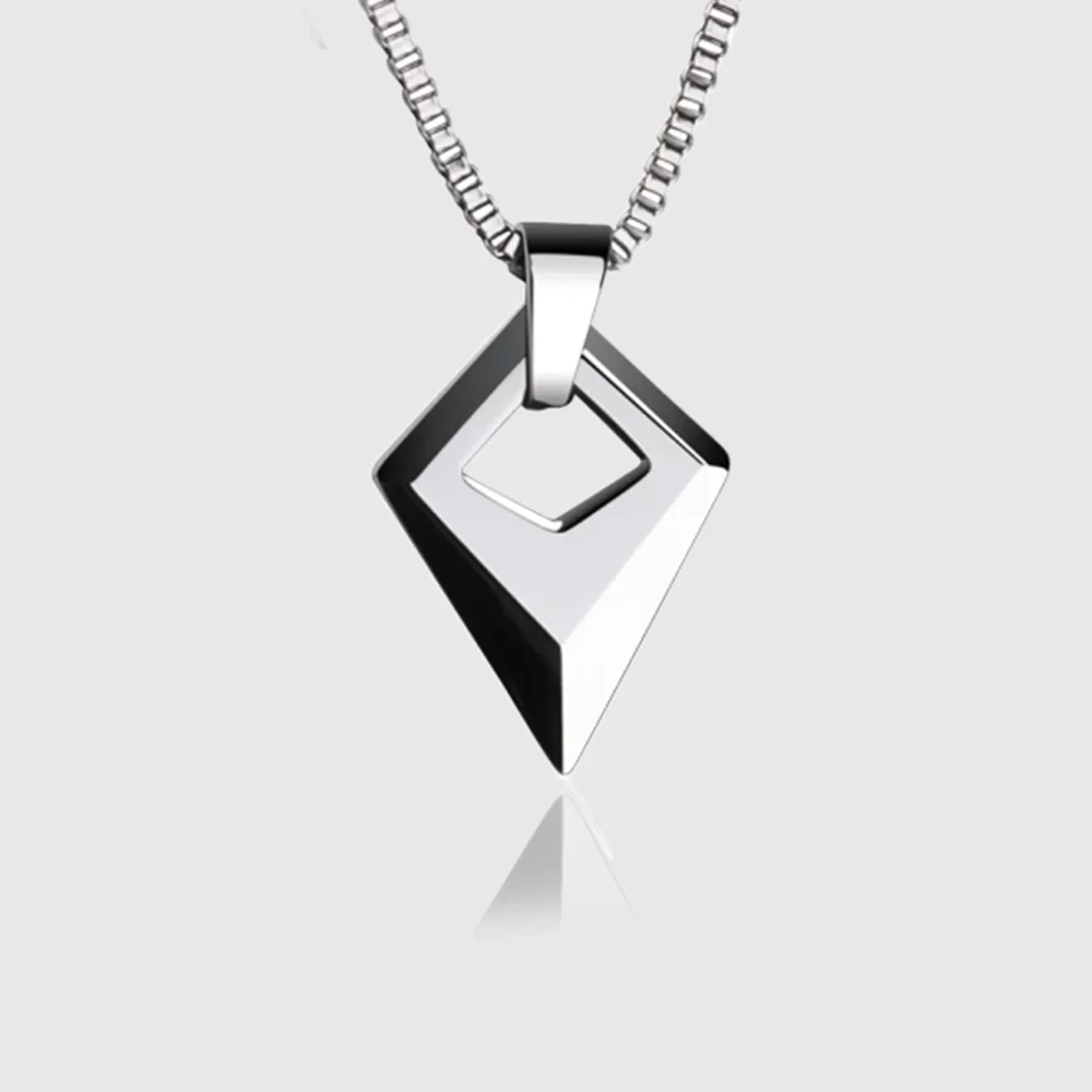 

2022 Male Necklace,Pendant for Men with Titanium Steel Chain,High Polished Tungsten Aesthetic Jewelry