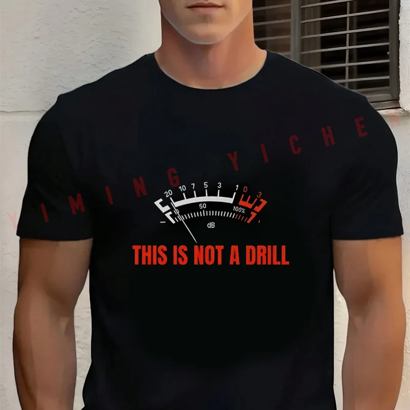 

This Is Not A Drill V2 Print Motorcycle Cotton T-shirt Short Sleeve Casual Basic O-Neck Breathable Unisex Tops