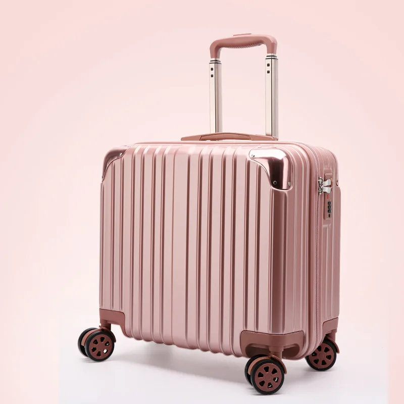 18 Inch Trolley Suitcase, Women's Small Suitcase, Suitcase, Spinner Wheel, Student Boarding Codebox