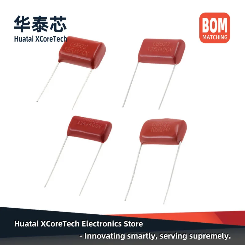 10PCS DIP Metallized Polypropylene Film Capacitor CBB 400V 1NF 2.2NF 4.7NF 6.8NF 10NF 15NF 27NF 47NF 56NF 68NF 82NF 100NF 120NF