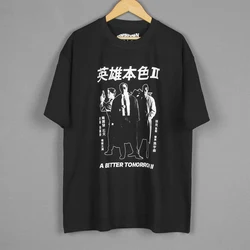 A Better Tomorrow T-Shirt HK Movie John Woo Yun-Fat Chow The Killer Bullet in the Head Washed Short Long Sleeves Men's Shirt